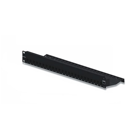 Siemon 24-PORT PANEL 110-MOD 8W8P STP, T568A/B CAT6A Z-MAX SERIES Z6AS-PNL-24K